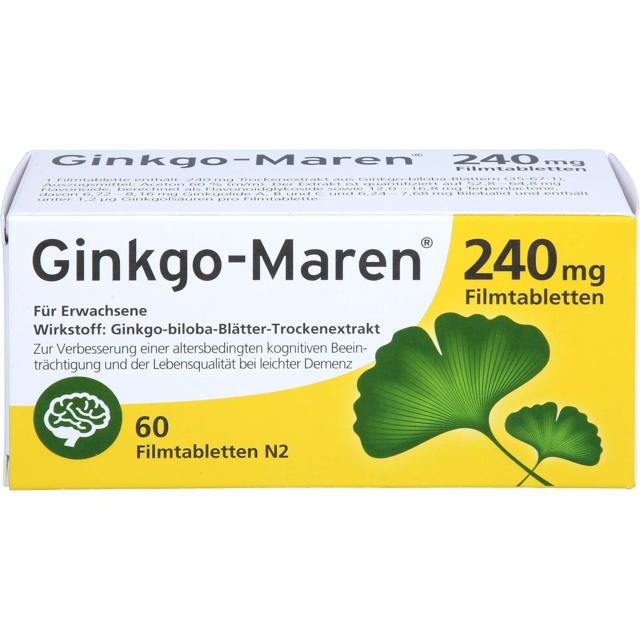 GINKGO-MAREN 240 mg Filmtabletten product image