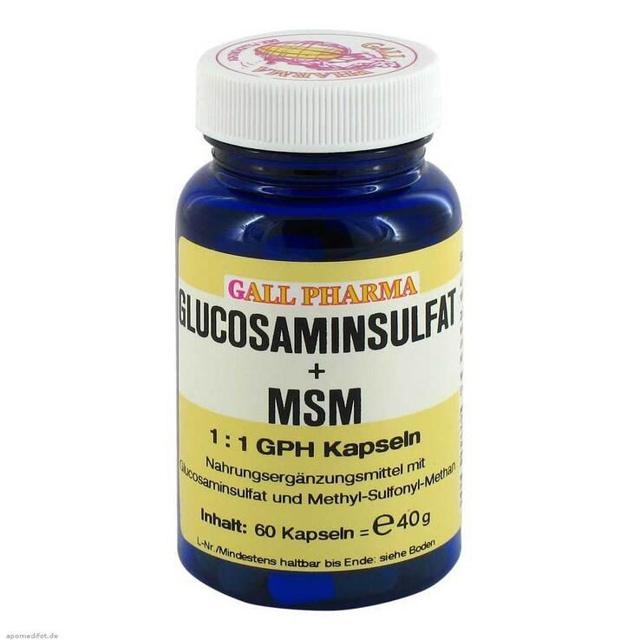 Glucosaminsulfat + MSM 1:1 Kapseln, 60 St Kapseln product image