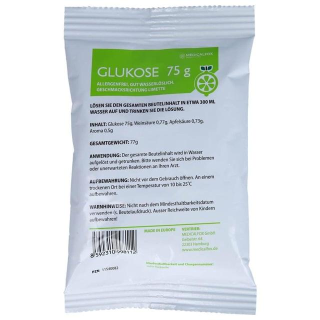 GLUKOSE 75 g Limette Plv.z.Her.e.Lsg.z.Einnehmen product image