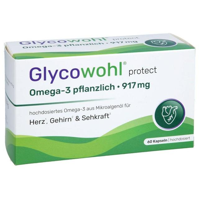 Glycowohl protect Omega-3 pflanzlich 917 mg 60 St Kapseln product image