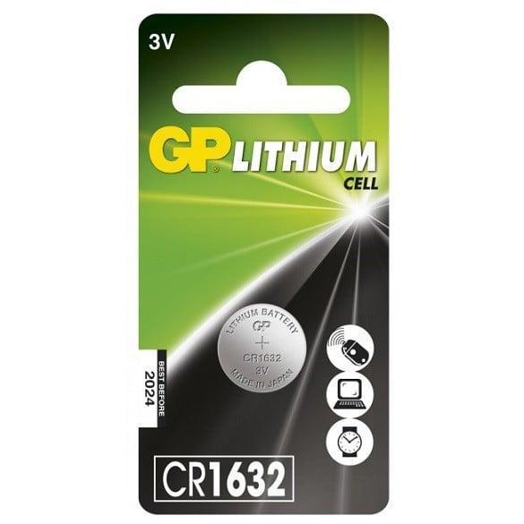 GP Batteries Lithium Cell CR1632 Engångsbatteri CR1632 Litium 3 V 1 styck 140 mAh product image