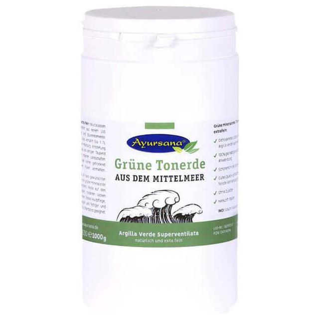 Grüne Tonerde Ayursana Pulver, 1 kg Pulver product image