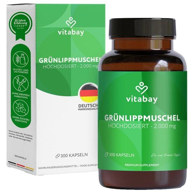GRÜNLIPPMUSCHEL 2000 mg hochdosiert Kapseln product image