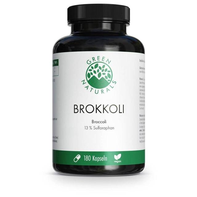 GREEN NATURALS BROKKOLI 1300 mg + 13% Sulforaphan 180 St Kapseln product image