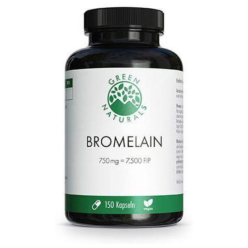 GREEN NATURALS Bromelain 750 mg vegan mit 7500 FIP product image