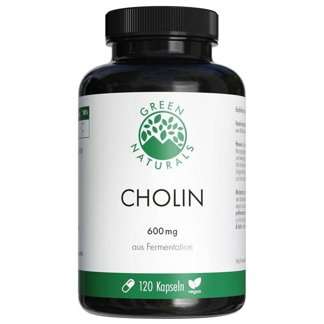 GREEN NATURALS Cholin 600mg hochdosiert vegan Kps. product image