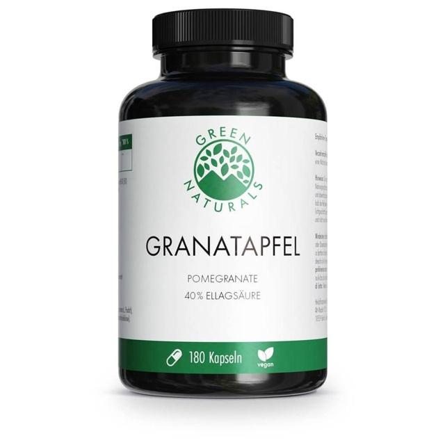 GREEN NATURALS GRANATAPFEL + 40% Ellagsäure 180 St Kapseln product image