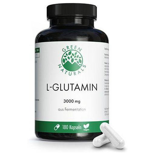 GREEN NATURALS L-Glutamin 3000 mg vegan Kapseln product image