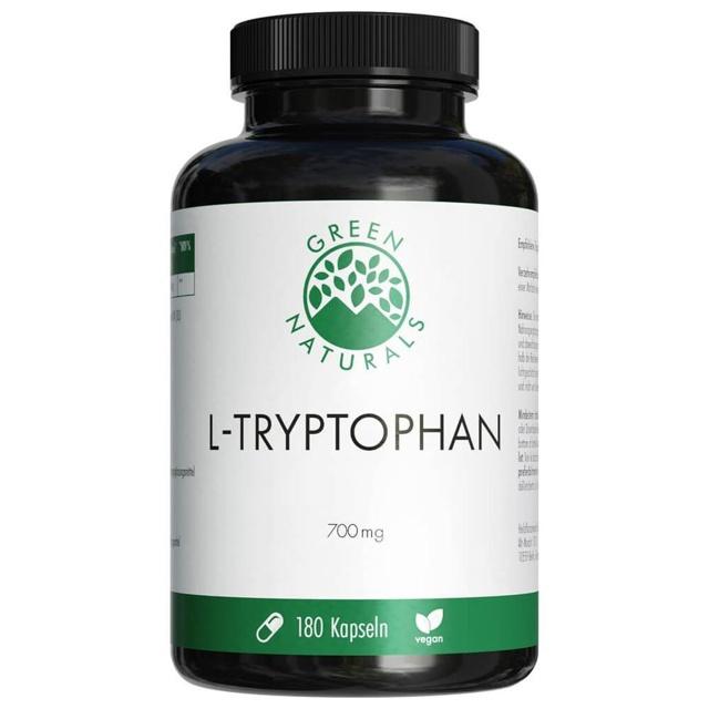 GREEN NATURALS L-TRYPTOPHAN 700 mg 180 St Kapseln product image