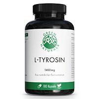 GREEN NATURALS L-Tyrosin 1400mg vegan hochdos.Kps. product image