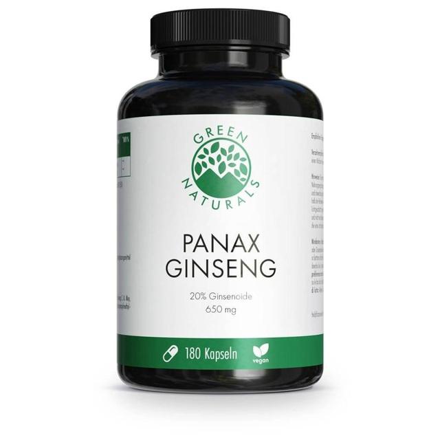 GREEN NATURALS PANAX GINSENG 180 St Kapseln product image