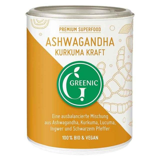 Greenic Ashwagandha-Kurkuma Kraft, 130 g Pulver product image