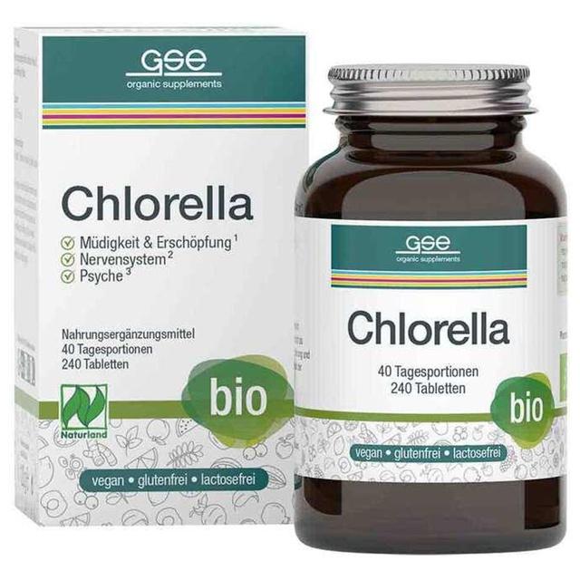 GSE Chlorella 500 mg Bio Naturland Tabletten product image