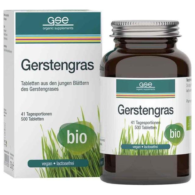 GSE Gerstengras 500mg kontrolliert biologisch Tab. product image