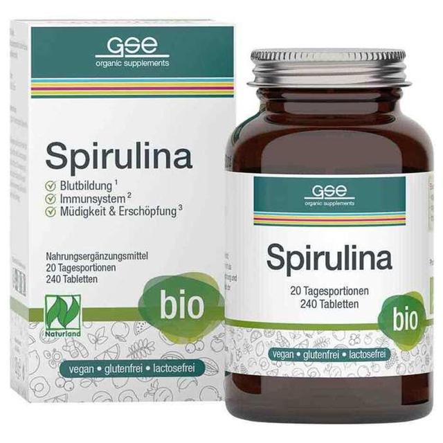 GSE Spirulina 500 mg Bio Naturland Tabletten product image