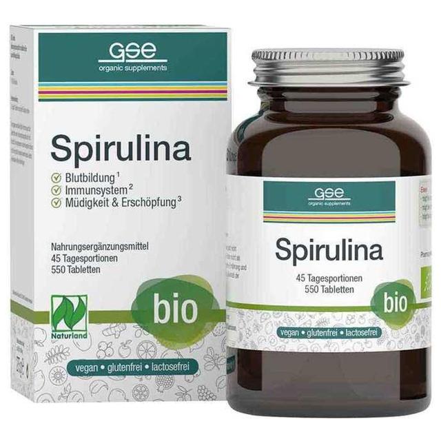 GSE Spirulina 500 mg Bio Naturland Tabletten product image
