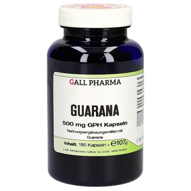 Guarana 500 mg GPH Kapseln, 180 St Kapseln product image
