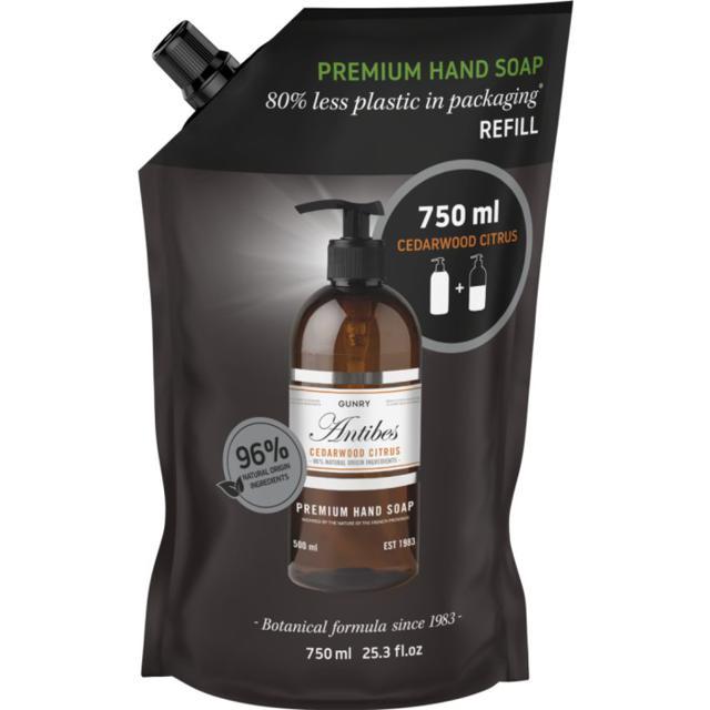 Gunry Flytande Tvål Premium Refill Cedarwood Citrus 750 ml product image