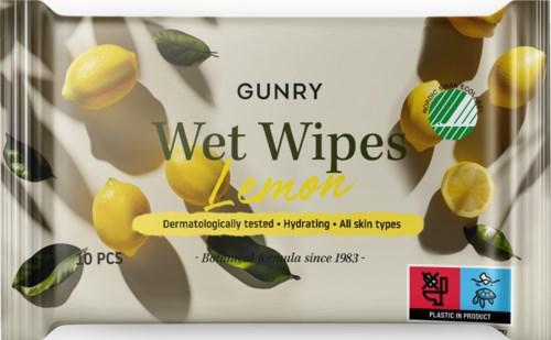 Gunry Wet Wipes Lemon 10 st product image