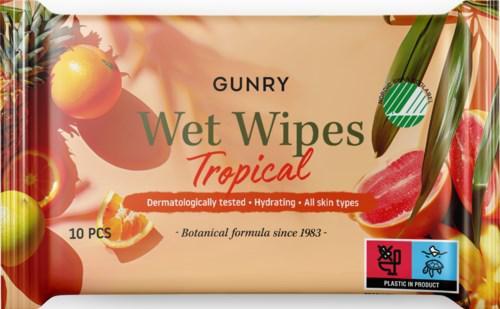 Gunry Wet Wipes Tropical 10 st product image