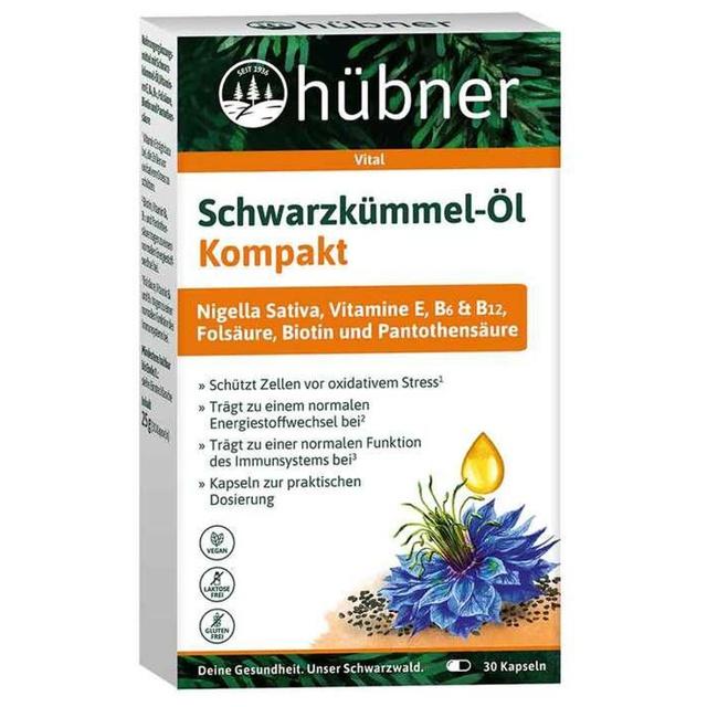 HÜBNER Schwarzkümmel-Öl Kompakt Kapseln product image