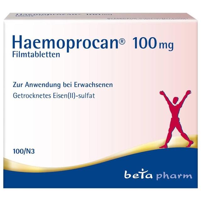 HAEMOPROCAN 100 mg Filmtabletten product image
