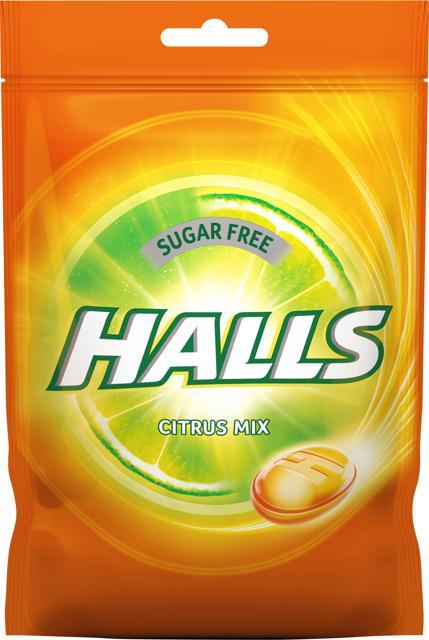 Halls Cool Orange Lemon & Lime halstablett 65 g product image