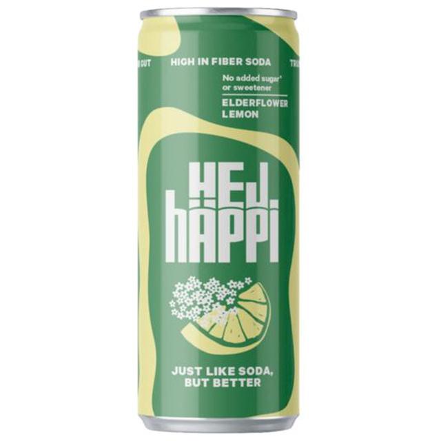 hÄppi Prebiotisk läsk Elderflower Lemon 330 ml product image