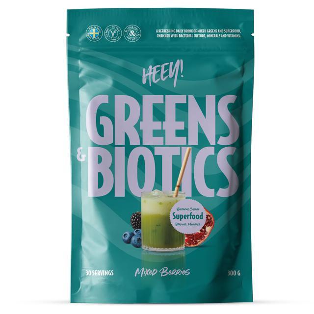 Heey! Greens & Biotics Superfood Mixade Bär 300 g product image