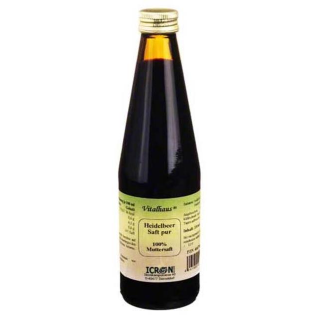 Heidelbeer Saft pur Vitalhaus, 330 ml Flüssigkeit product image