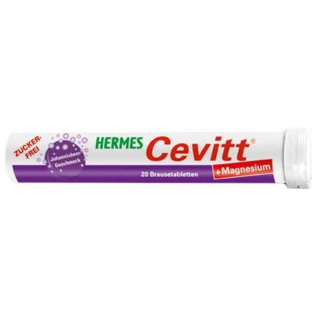 Hermes Cevitt + Magnesium Brausetabletten, 20 St Brausetabletten product image
