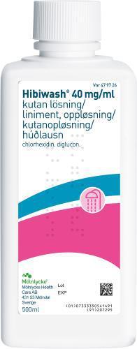 Hibiwash Huddesinfektion Inför Operation Kutan lösning 40 mg/ml Klorhexidin, kombinationer 500 ml product image