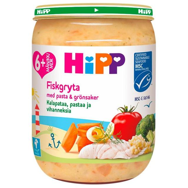 HiPP Fiskgryta med pasta & grönsaker 6M 190 g product image