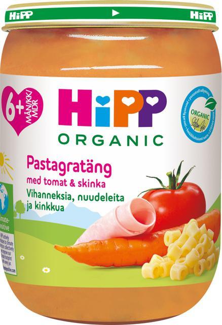 HiPP Pastagratäng med tomat & skinka 6 mån 190 g product image