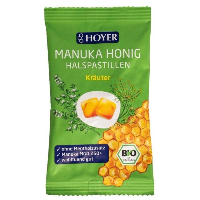 Hoyer Manukahonig Halspastillen Mgo 250+ Kräuter product image