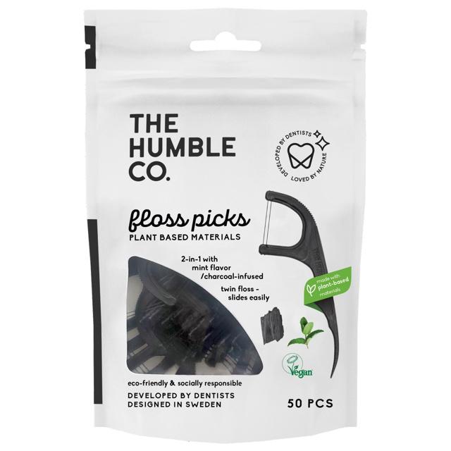 The Humble Co. Dental Floss Charcoal Picks 50-P product image