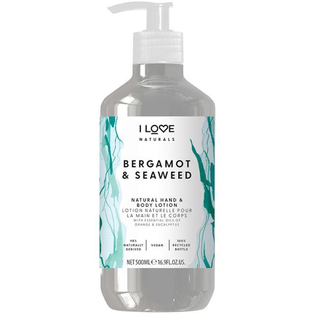 I LOVE Naturals Hand & Body Lotion Bergamot & Seaweed 500 ml product image