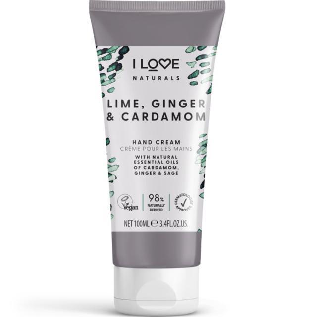 I LOVE Naturals Lime, Ginger & Cardamon Hand Cream 100ml product image