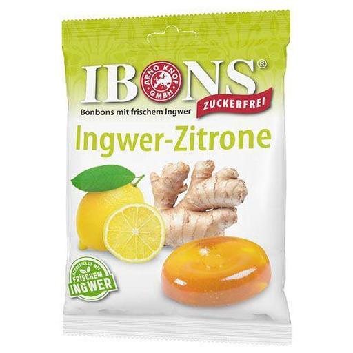 IBONS Ingwer Zitrone o.Zucker Tüte Lutschbonbons product image