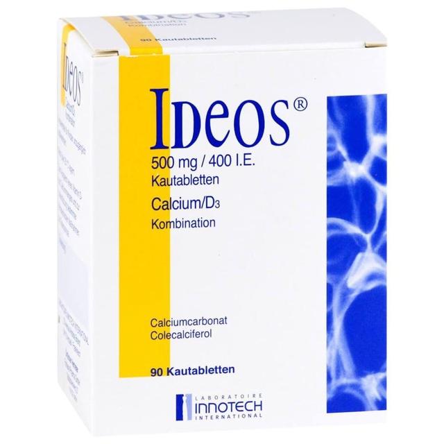 IDEOS 500 mg/400 I.E. Kautabletten product image