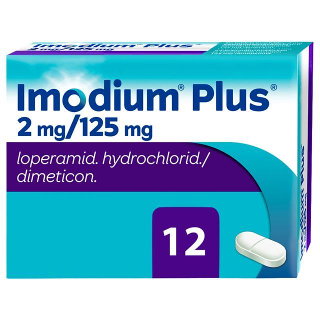 Imodium Plus tablett 2 mg/125 mg, 12 st product image