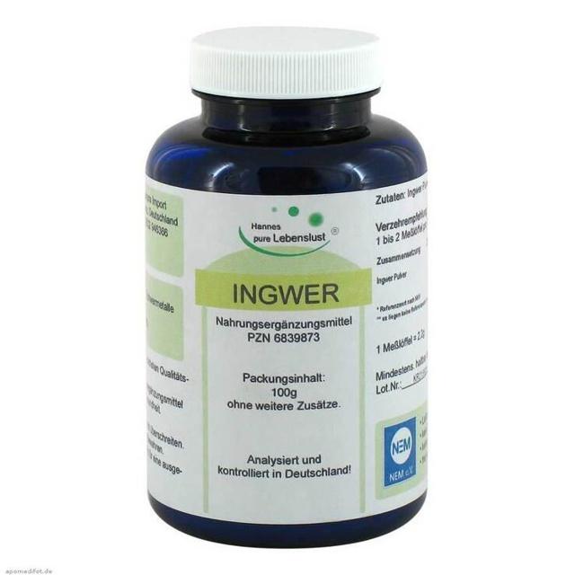 Ingwer Pulver, 100 g Pulver product image