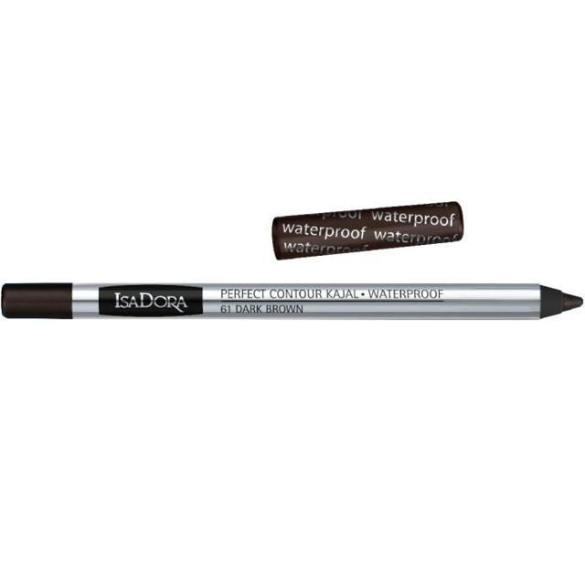 IsaDora Perfect Contour Kajal Waterproof 61 Dark Brown 1,2g 1 g product image