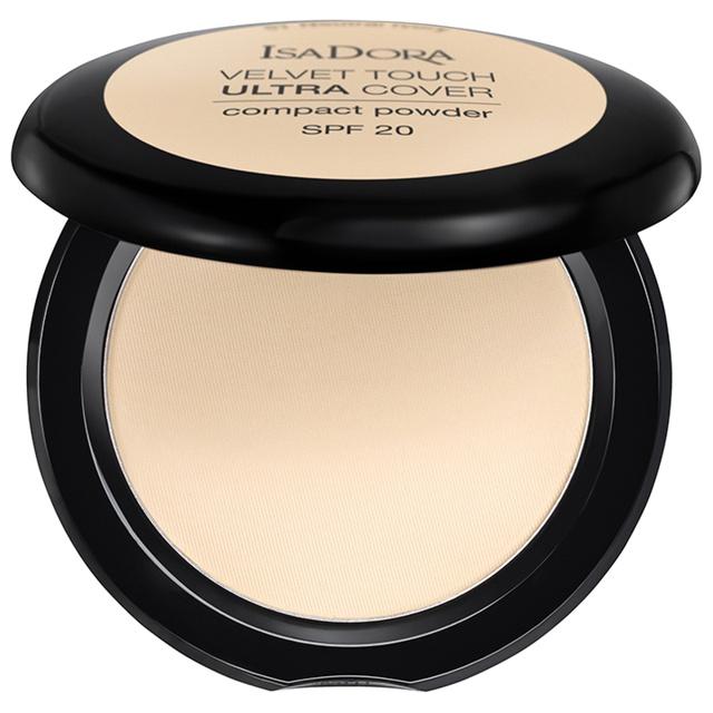 IsaDora Velvet Touch Ultra Cover Compact Powder SPF20 Fair Porcelain 7.5 g product image