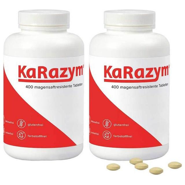 Karazym magensaftresistente Tabletten, 2x400 St Tabletten magensaftresistent product image