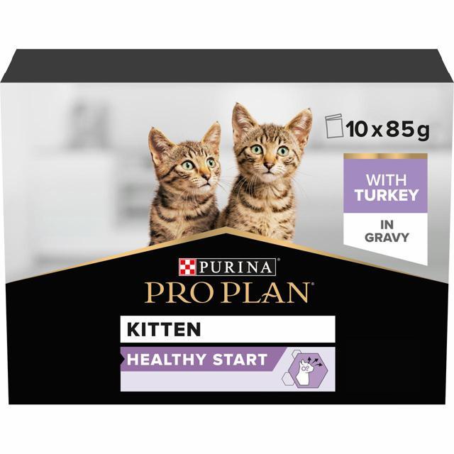 Kitten Healthy Start med Kalkon - 10 x 85 g product image