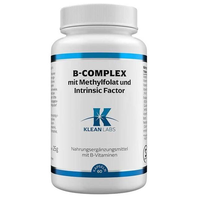 KLEAN LABS B-COMPLEX mit Methylfolat und Intrinsic Factor 60 St Kapseln product image
