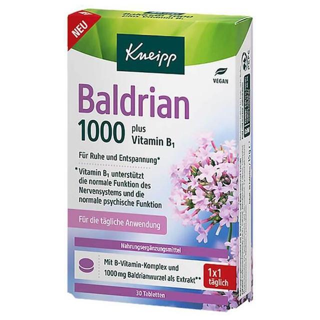 KNEIPP Baldrian 1000 mg plus Vitamin B1 Tabletten product image