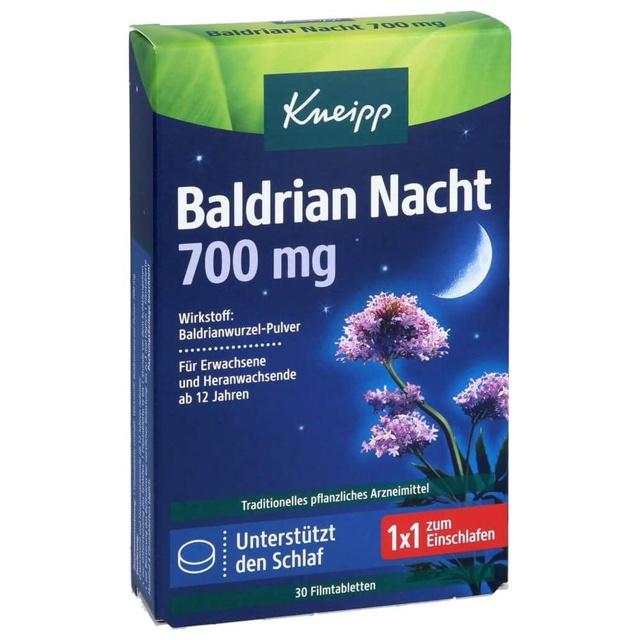 KNEIPP Baldrian Nacht 700 mg Filmtabletten product image