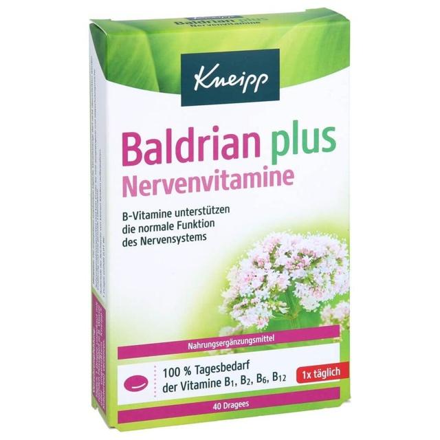 KNEIPP Baldrian plus Nervenvitamine Dragees product image